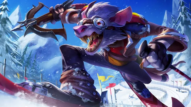 Village Whistler 'Twitch' Splash Art - League of Legends [LOL] 4K wallpaper