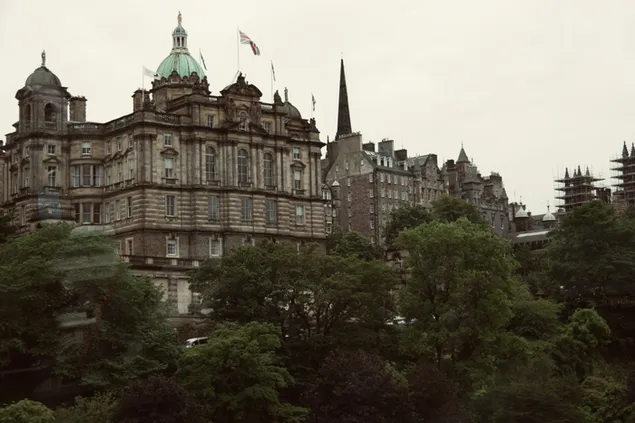 Vintage gebouw in Edinburgh, Schotland
