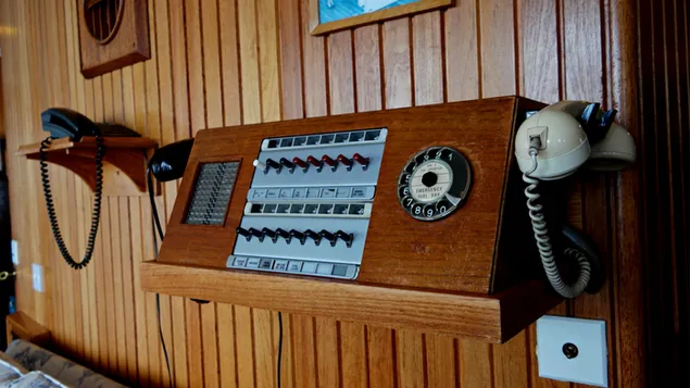 Vintage Telephone inside the Royal Yacht Britannia