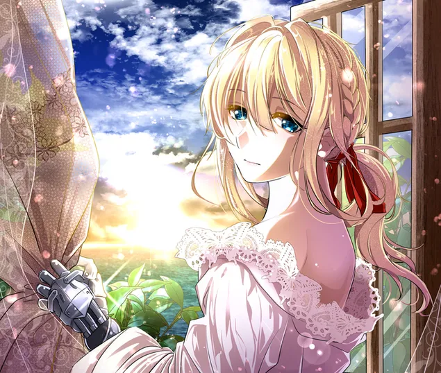 바이올렛 에버가든 애니메이션 캐릭터 2K 배경화면