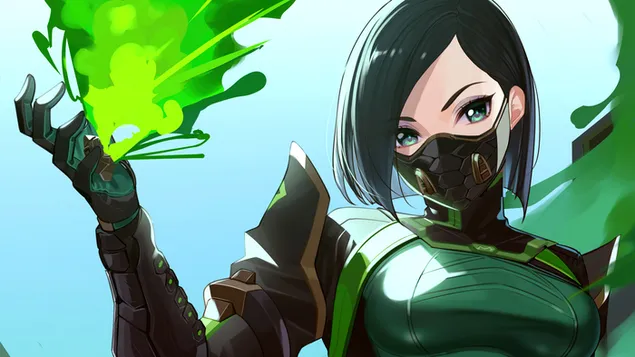 ไวเปอร์ (อนิเมะ FA) | Valorant [วิดีโอเกมจลาจล] 4K วอลเปเปอร์