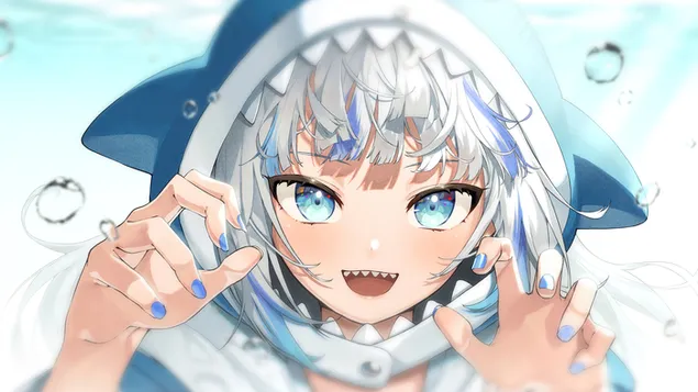 Youtuber virtuale | Gawr Gura 4K sfondo