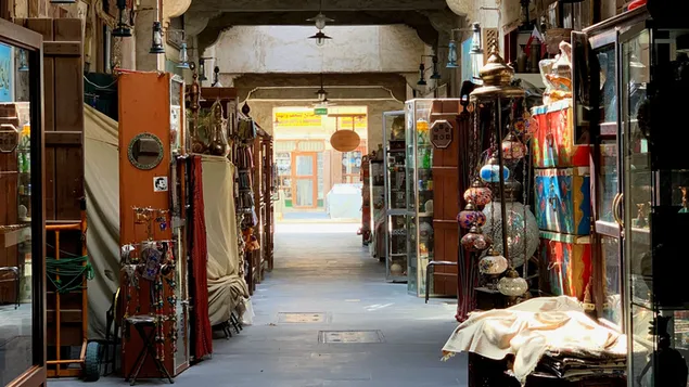 Cuairt ar Old Market i Doha, Catar íoslódáil