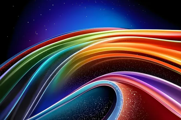 קשתות חיים של אור כוכבים 2K טפט