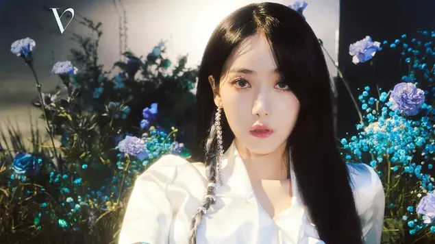 VIVIZ's SinB | Fotoshoot i albummet 'Beam of Prism' 4K baggrundsbillede