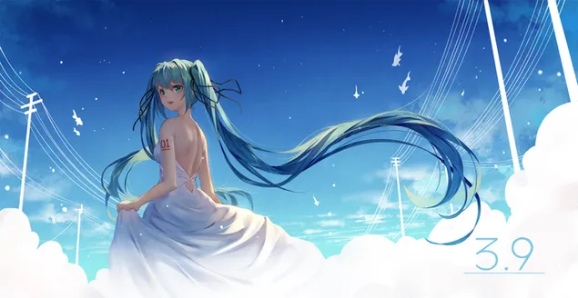 Vocaloid - Hatsune Miku 3.9 2K טפט