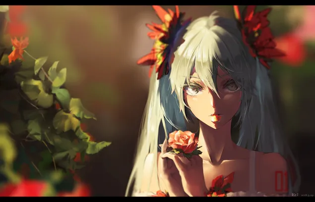 Vocaloid - Hatsune Miku יפה 2K טפט