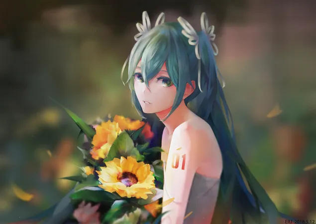 Vocaloid - Hatsune Miku Blumen herunterladen