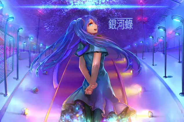 Vocaloid - Hatsune Miku Galaxy Records HD tapeta