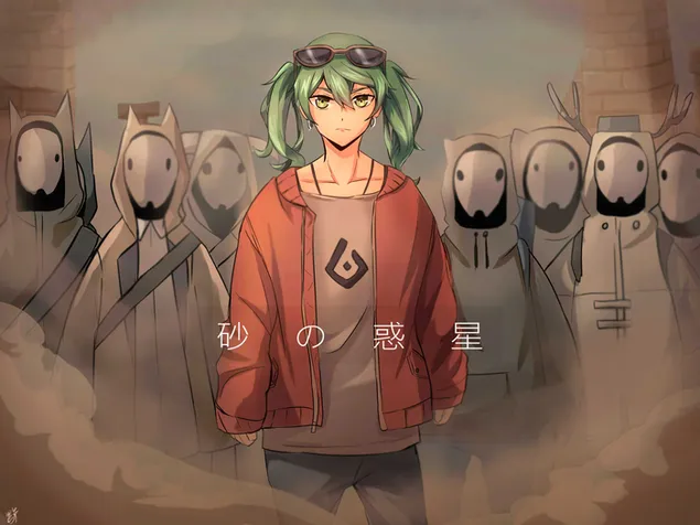 Vocaloid - Hatsune Miku ในสงคราม 2K วอลเปเปอร์