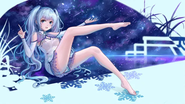 Vocaloid - Śnieżny Miku 2K tapeta