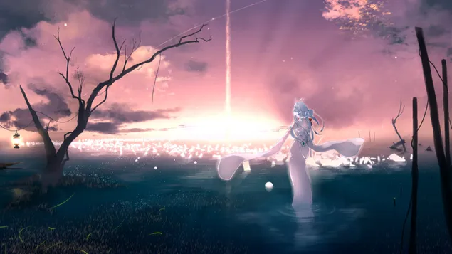 Vocaloid - sunset HD wallpaper download