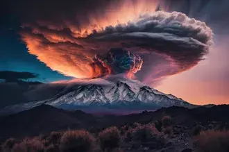 eruption volcanique et brumes telechargement