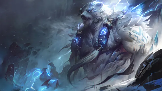'Volibear' Splash Art - League of Legends (LOL) 8K טפט