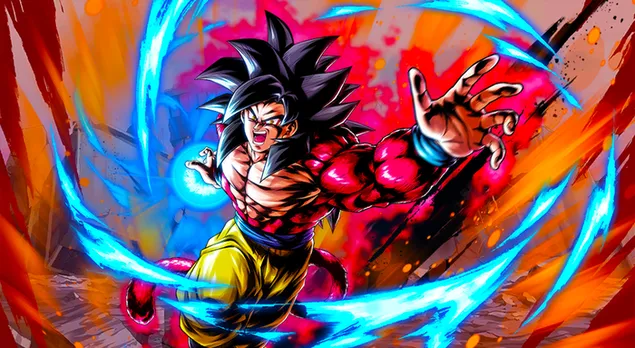 Volle Power Super Saiyan 4 Goku von Dragon Ball GT [Dragon Ball Legends Arts] für Desktop