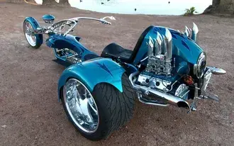 Tapeta VW Trikes Blue Custom HD