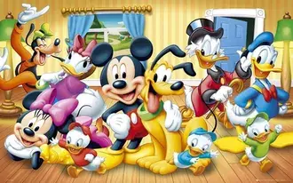 Tapeta Plakát Walta Disneyho mickey mouse a přátelé 2K