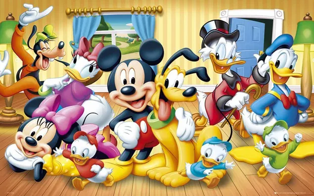 Walt disney plakat mickey mouse og venner download