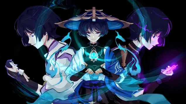 Wanderer (Fanart) | Genshin Impact (Anime Video Game)