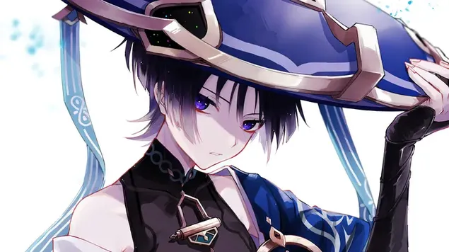 Klejotājs 'Scaramouche' | Genshin Impact (Anime videospēle) 4K fona tapete