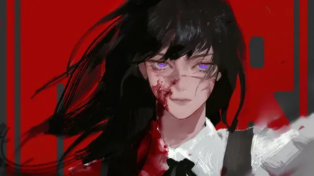 战魔（Devil Hunter）来自电锯侠艺术 4K 壁纸