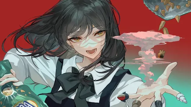 来自电锯人动漫的战争恶魔 4K 壁纸