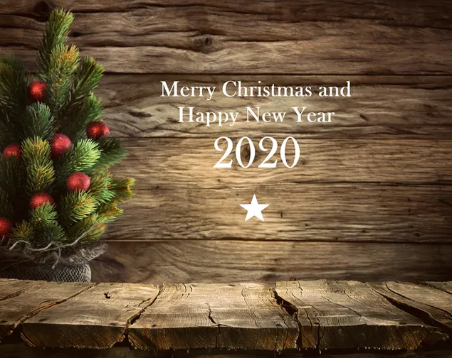 Salam Hangat untuk Natal dan Tahun Baru 2020 4K wallpaper