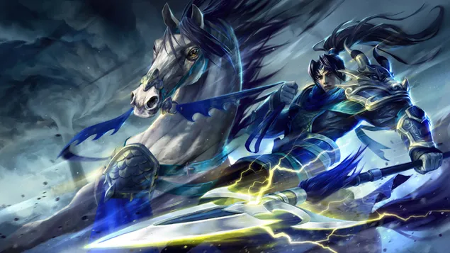 Warring Kingdoms 'Xin Zhao' (Wild Rift) - League of Legends (LOL) 8K tapet