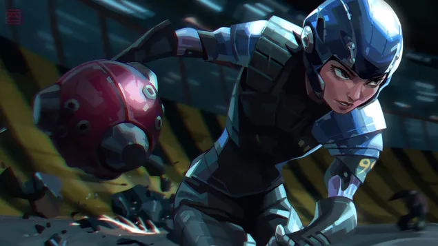 《阿丽塔：战斗天使》电影中的战士“阿丽塔”（同人画） 4K 壁纸