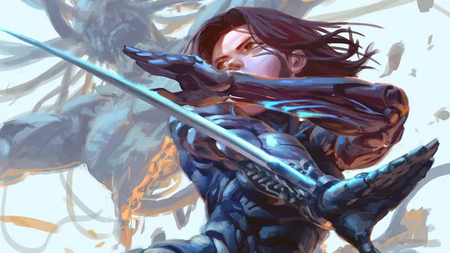 《阿丽塔：战斗天使》电影中的战士“阿丽塔”[Fanart] 4K 壁纸