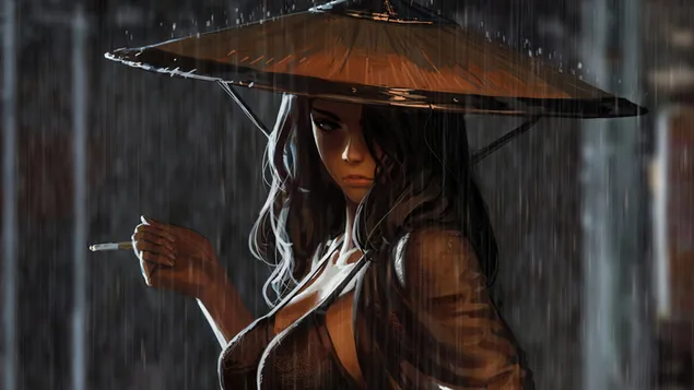 warrior girl raining lejupieladet