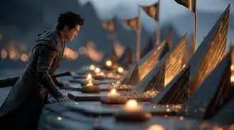 Zhan Shi Zai Shen Mi De Huan Jing Zhong Guan Cha Fa Guang De Zha Zhu  Xia Zai