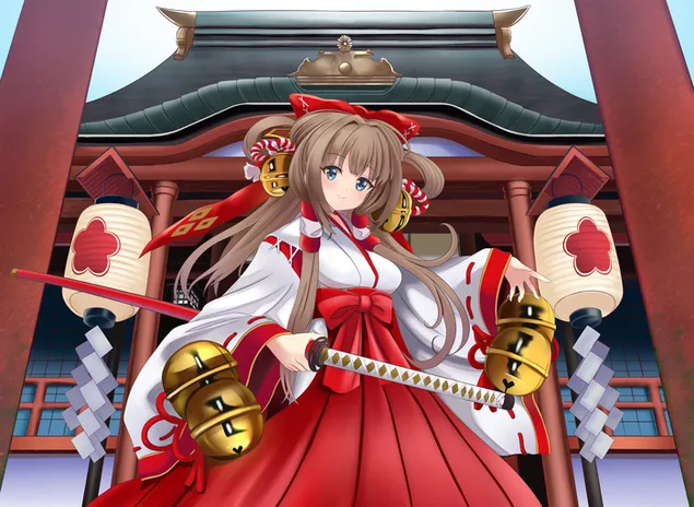 Savaşçı Tapınak Kızlık 2K duvar kağıdı