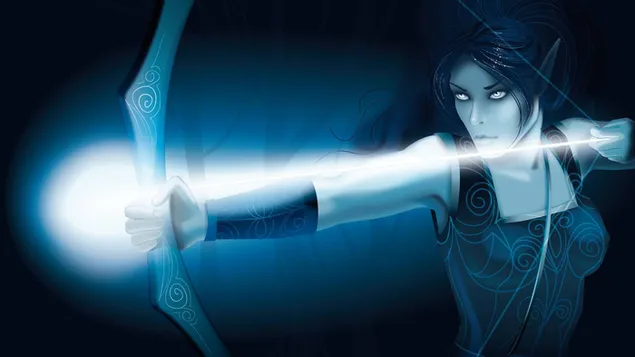 Warrior Fra mat Bow 2K Tapeten