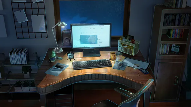 在家看動漫 2K 壁紙