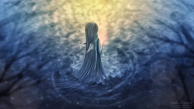 Înger de apă 4K imagine de fundal