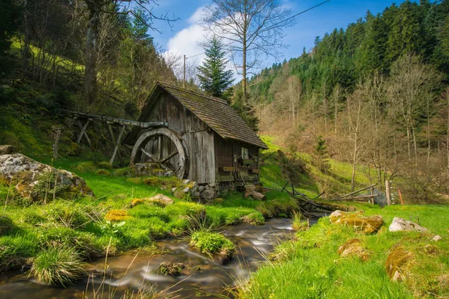  water mill by the river download