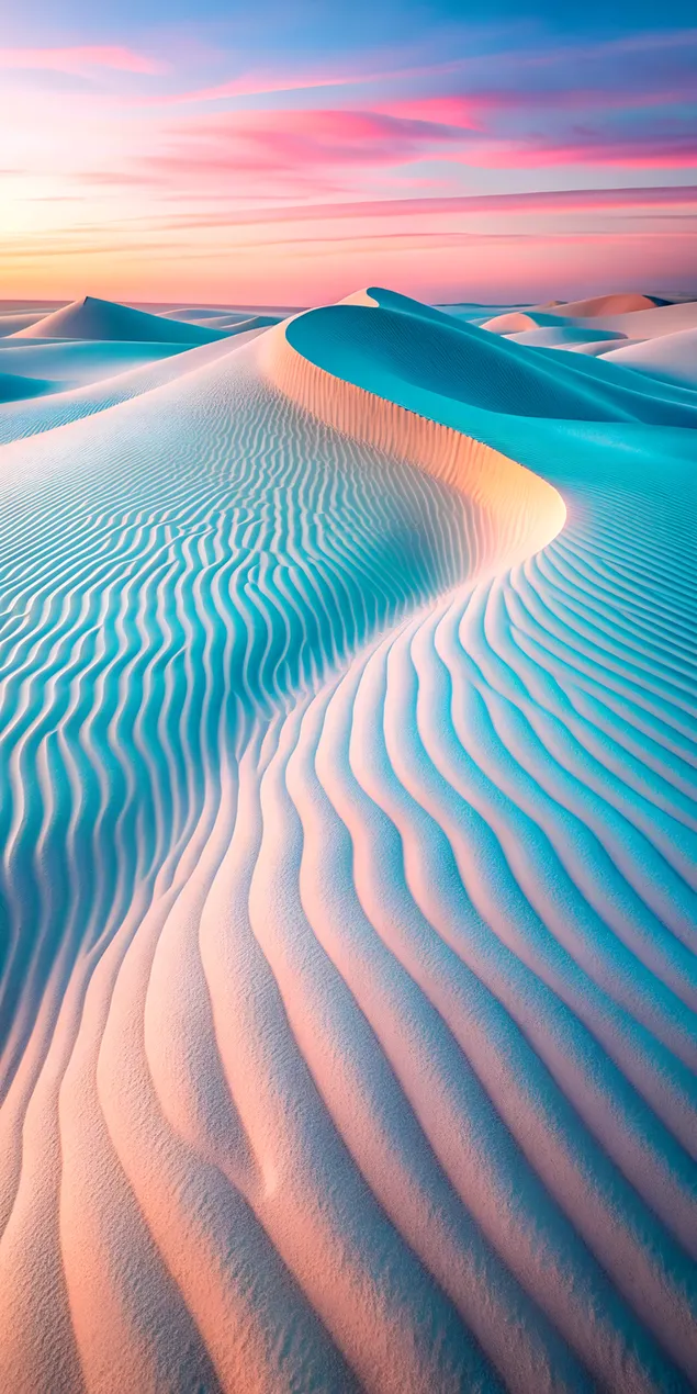 Golvende zandduinen weergegeven in matglastexturen 2K achtergrond