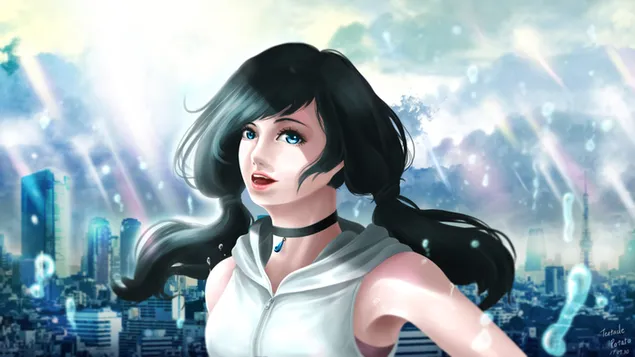 Vitrar med dig - Hina Amano 2 HD bakgrund