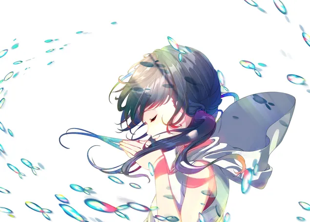 Vitrar med dig - Hina Amano 7 4K bakgrund