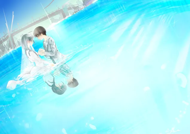 מזג אוויר איתך - Hina Amano & Hodaka Morishima 3 2K טפט