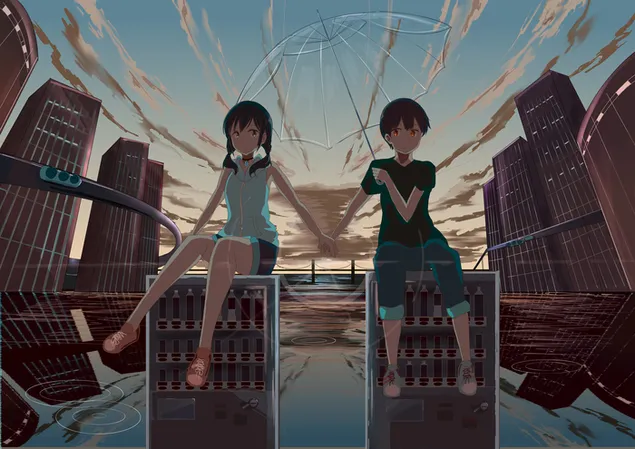 天气之子 - Hina Amano & Hodaka Morishima 5 4K 壁纸