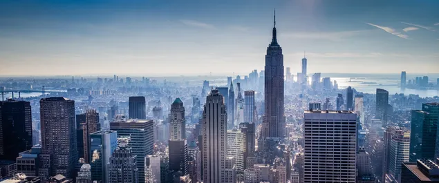 Weids uitzicht over de stad New York download