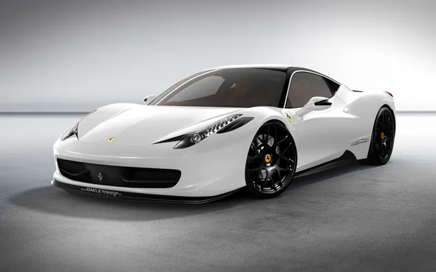 Weißer Ferrari-Sportwagen herunterladen