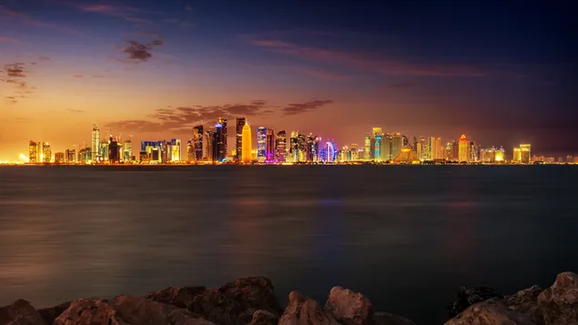 Teluk Barat, Doha 4K wallpaper