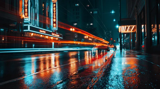 mitra pilsetas iela nakti ar gaismas takam lejupieladet