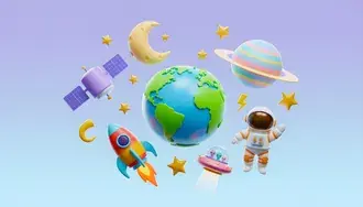 rozmarne vesmirne dobrodruzstvi: zeme, astronauti a mimozemstane prozkoumavaji vesmir stahnout