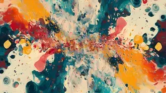 Whirlwind of Abstract Chaos 8K wallpaper