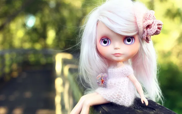 White Haired Doll