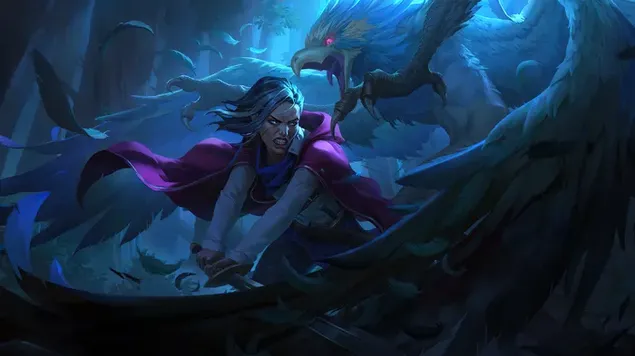 未亡人のハントレス (デマーシア) | リーグ・オブ・レジェンド(笑) 4K 壁紙